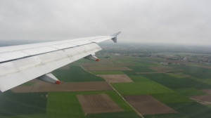 صورة من الطائرة أثناء الهبوط